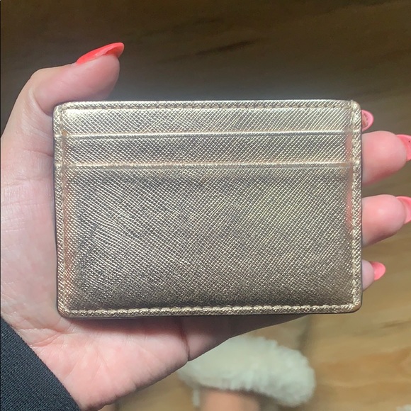 ROSE GOLD KATE SPADE GLITTER CARD HOLDER - Picture 3 of 5